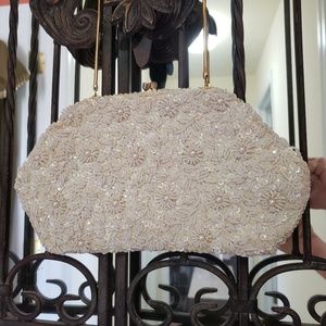 Vintage EMSON Beaded Evening Bag w/pearls sequins